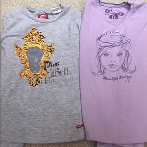 Miss sixty girl long sleeve shirts  x 2